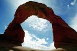 Delicate Arch, Clouds, geologic feature, geoform, NSUV06P07_06