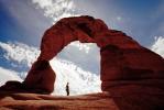 Delicate Arch, Clouds, geologic feature, geoform, NSUV06P07_08