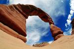 Delicate Arch, Clouds, geologic feature, geoform, NSUV06P07_18