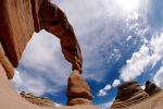 Delicate Arch, Clouds, geologic feature, geoform, NSUV06P08_03
