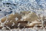 Momentary Water Sculpture, foam, waves