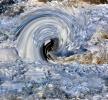 Swirl, twirl, Momentary Water Sculptures, foam, waves