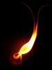 Solo Flame, Lonely, gentle curve, spikey, forked, NWFD01_015