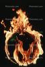 The World Ablaze, Burning Globe, Global Warming, flames, fire, circle, round, Climate Change, Earth, circular, NWFV01P05_19B