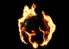 Burning Globe, Global Warming, flames, fire, The World Ablaze, circle, round, Climate Change, Earth, circular, NWFV01P06_02