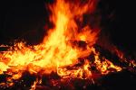 Bonfire ablaze, NWFV01P11_16.2882