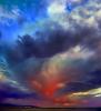 Albuquerque burning clouds, sunset