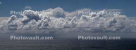 Panorama, Cumulus Clouds, seashore, coast, coastal, coastline, NWSD03_109