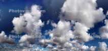 Cumulus puff clouds fractals
