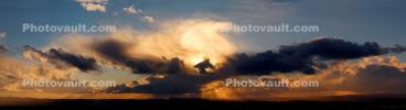 Sunset over Petaluma, clouds, Golden Glow, Rain, downpour, NWSD05_294