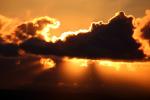 Sunset over Petaluma, clouds, Golden Glow, NWSD05_299