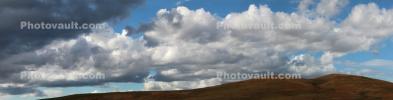 Cumulus Clouds, hills, Sonoma County California, NWSD06_021