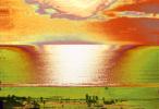 Sun Sheen Psychedelic landscape, psyscape