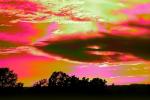 Psychedelic Skies, Rose Avenue, Cotati, Sonoma County, daytime, daylight