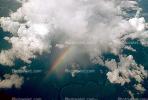 Looking down on a rainbow, cumulus cloud, NWSV06P13_11B.0145