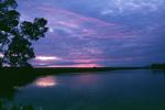 Lake Okeechobee Florida, water, sunset, clouds, NWSV07P06_11
