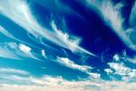 Wispy Blue Sky, Cirrus Clouds