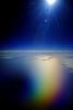 Pacific Ocean flying from California to Japan, Seascape, Clear Blue Sky, Chromatic Ocean, Spectral Colors, psyscape