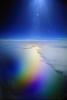 Pacific Ocean flying from California to Japan, Seascape, Clear Blue Sky, Chromatic Ocean, Spectral Colors, NWSV14P06_17.0768