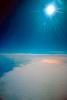 Pacific Ocean flying from California to Japan, Seascape, Clear Blue Sky