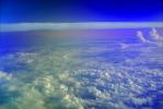 Pacific Ocean flying from California to Japan, daytime, daylight, Clear Blue Sky