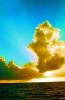 Cumulonimbus cloud, Ocean, Sunset, Sunrise, Sunclipse, Sunsight, ocean, NWSV21P07_05B