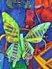 Colorful Wings of an Abstract Butterfly, Abstract