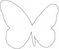 Butterflies, Wings, Butterfly outline, line drawing, shape, OECV02P01_08O