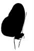 Butterfly silhouette, logo, shape, OECV03P15_04M