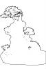Bonsai, Kingsville Boxwood, (Buxus microphylia), Outline, line drawing, shape, OFBV01P02._15O