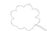 Flower outline, line drawing, shape, OFFV07P12_01O