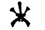 Orchid silhouette, logo, shape, OFOV01P04_07.3296M