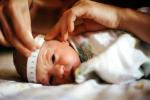 Newborn, one day old, Home Childbirth