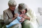 Grandmother, Mother, Love, Kiss, Bottle Feeding, newborn, PABV02P07_08