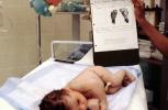 Newborn, one day old, Baby, footprint, Childbirth