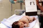Newborn, one day old, Baby, footprint, infant, Childbirth