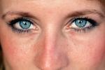 Eyeball, Iris, Lens, Pupil, Eyelash, Cornea, Sclera, skin, nose, Female, Woman, PACV01P05_09