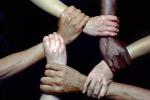 clasping hand, multi racial, ethnic, interracial, culture, cultural, ethnic diversity, multiethnic, multiracial, PACV01P08_05