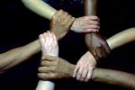 clasping hand, multi racial, ethnic, interracial, culture, cultural, ethnic diversity, multiethnic, multiracial, PACV01P08_06