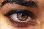 Eyes, Eyelash, skin, female, woman, eyebrow, Eyeball, Iris, Lens, Pupil, Cornea, Sclera, PACV02P02_16
