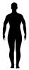 Male Human Figure, Silhouette, PAFD01_156