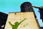 Human Shadow on a Wall, Water tank, New York City