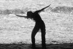 Gabrielle Roth Dance, Venice Beach, ocean, 1970s, PAFV01P14_08B
