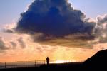 In the Spirit of Light, Lone and peaceful, Golden Gate Overlook, Cloud Sunset, Marin Headlands, Equanimity