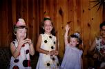 Little Girls' Birthday Party, wood paneling, PARV11P01_04