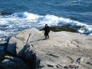 Man Walking on a Rock by the Sea, PBAD01_004