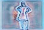 Abstract Girl in Armenia, Drawing, Female, dress, PBAD01_039