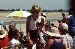 Lady in the Sun, crowds, hats, Air Show, PBAV01P06_17