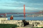the Marina, Golden Gate Bridge, Man Sitting