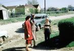 Nannie, Don, Mrs Yeakey, boy, dirt road, 1940s, PBTV05P04_16